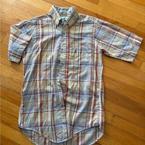 Vintage 70s/80s Flying Scotsman SS Button down with Mallard Duck Embroidered